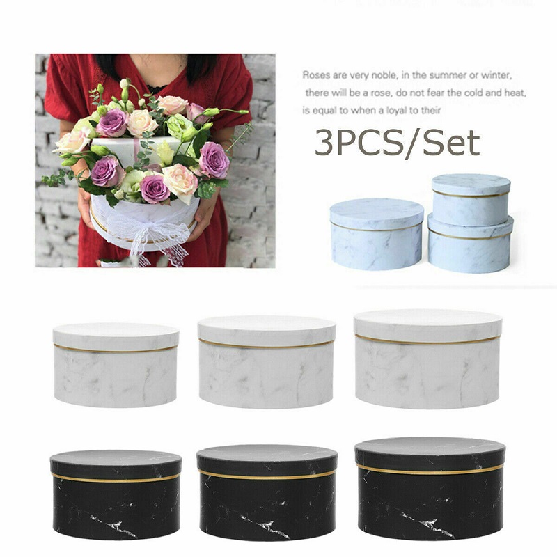 3Pcs Florist Hat Boxes Xmas Fl - Florist Supply Vases 评论和价格